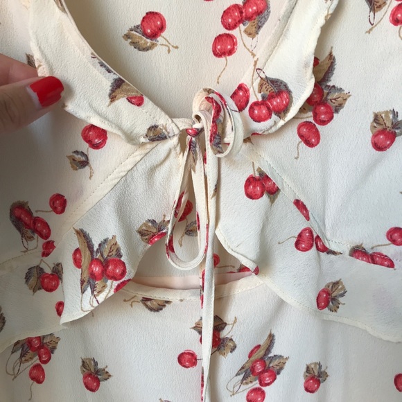 NWT For Love and Lemons Cherry Dress M - Picture 8 of 10